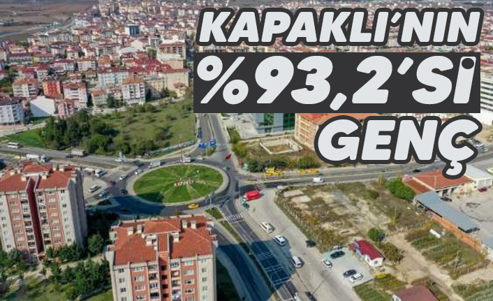 Tekirdağ’ın en genç nüfuslu ilçeleri Çerkezköy ve Kapaklı oldu